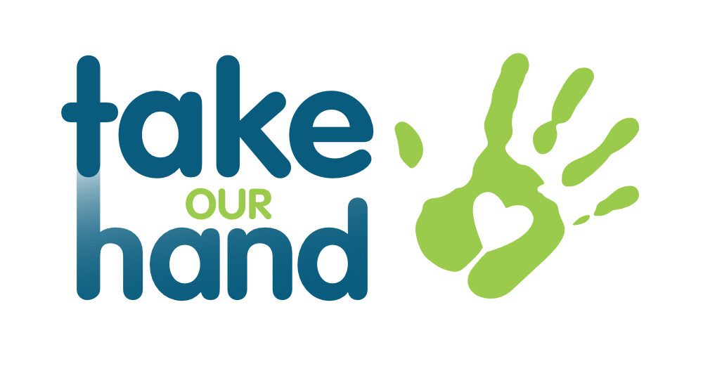 Take our hand logo