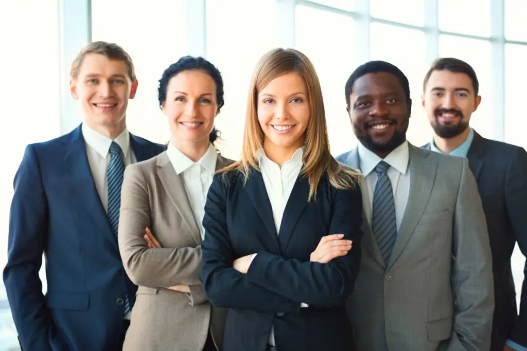 Office workers in suits